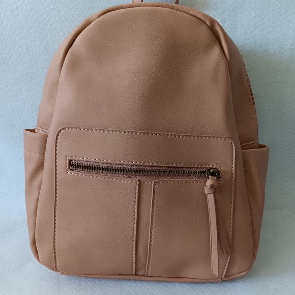 None Handbags - Elegant Tan Backpack for Women